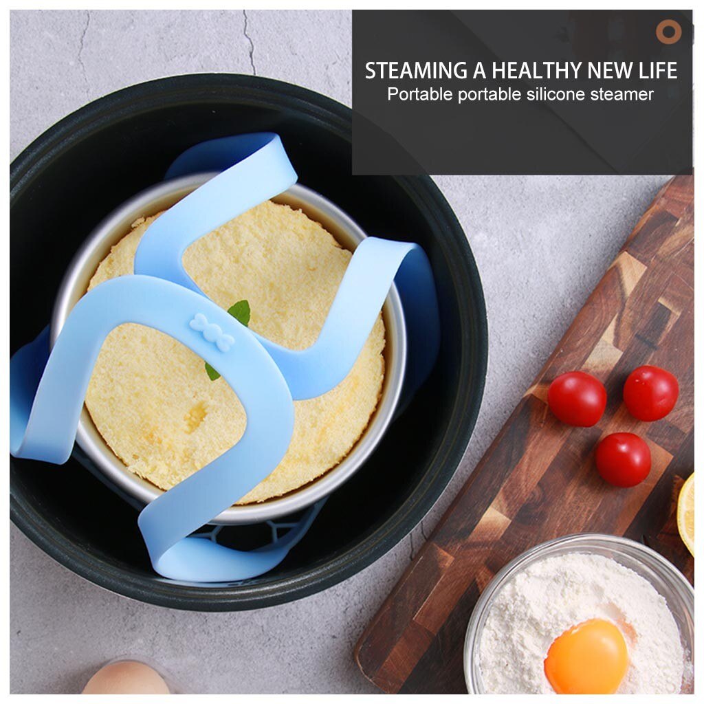 Silicone Roasting Rack Durable Bakeware Sling Trivet Oven Baking Food Rack Set For Kitchen Cooking Steam Holds Roasting Rack