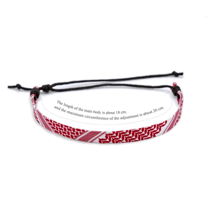 Pulsera tejida estilo bufanda árabe para mujeres y hombres, pulseras envolventes de colores con puntos ondulados étnicos hechos a mano, joyería de de verano para parejas