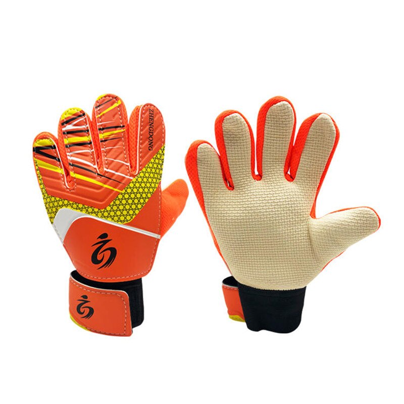 Predator Youth Goalkeeper Gloves Soccer Kids Goalkeeper Gloves Goalie Gloves Football Children Finger Protection: 6 / Orange