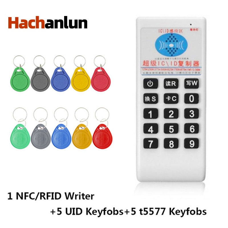 RFID Handheld Reader 125Khz-13.56MHZ Copier Duplicator Cloner RFID NFC ID/IC Card Reader &amp; Writer Cards Reader Writer