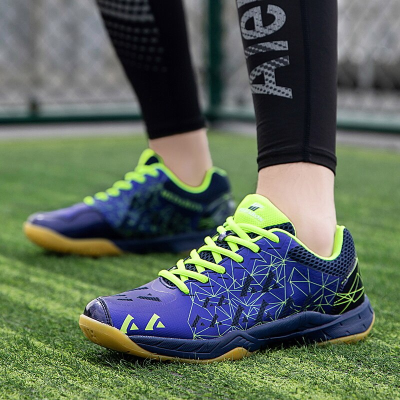 Men Women Badminton Shoes Indoor Training Sneakers Anti Slip Lightweight Tennis Shoes Men Sport Athletic Trainers