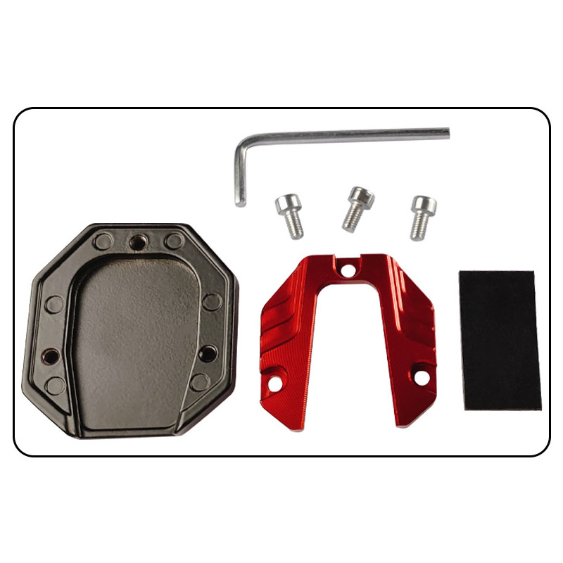 Universale scooter Moto Bici Cavalletto Prolunga Piede Cavalletto Laterale Estensione pad Piastra di Supporto base Ingrandita Antiscivolo