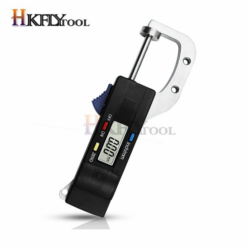 Jauge numérique d'épaisseur horizontale 0-25mm, micromètre de mesure de diamètre rond en métal, règle de perles pour bijoux 0.01mm