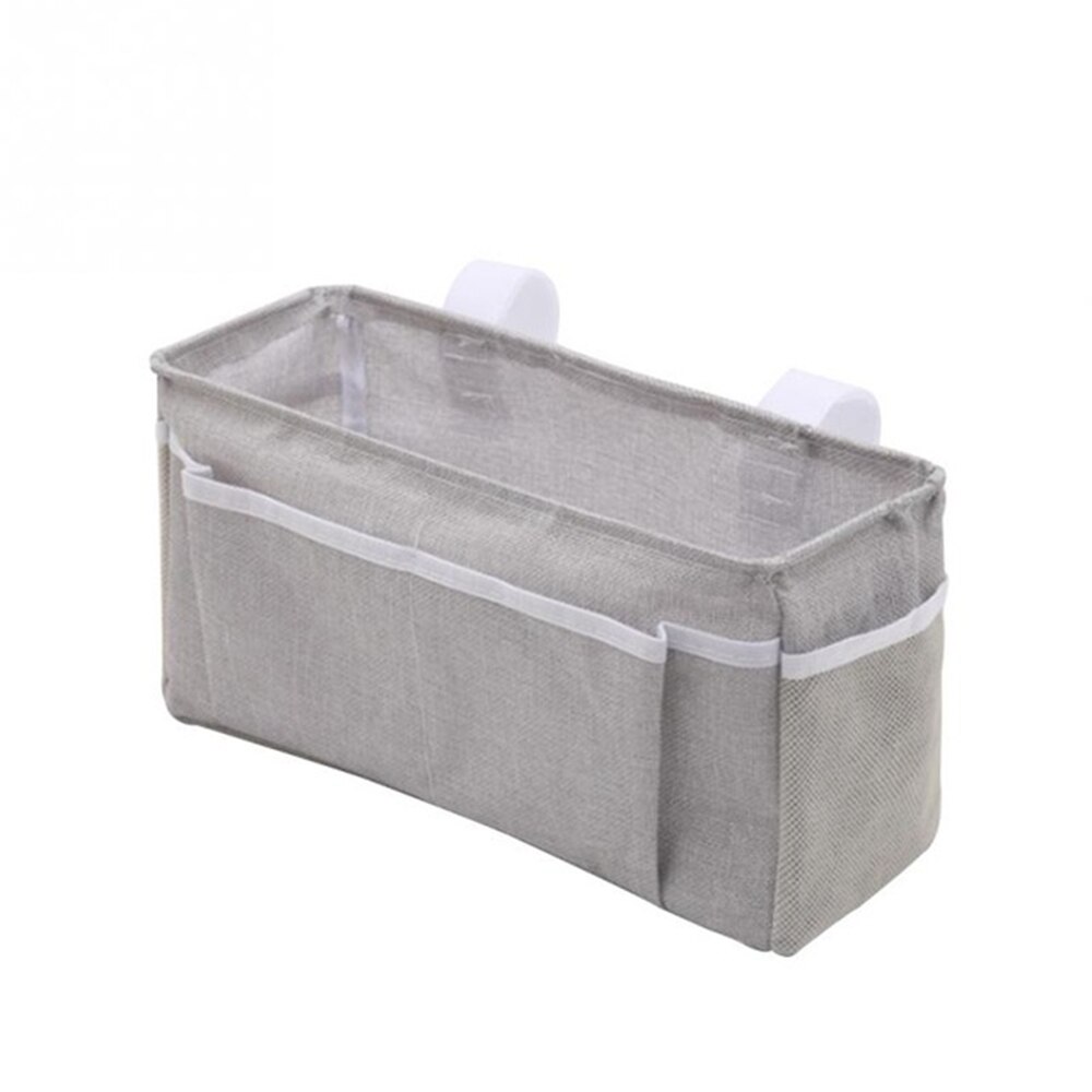 Organizador de ropa de cama con Control remoto, bolsillo para sofá, organizador de libros: Gris claro