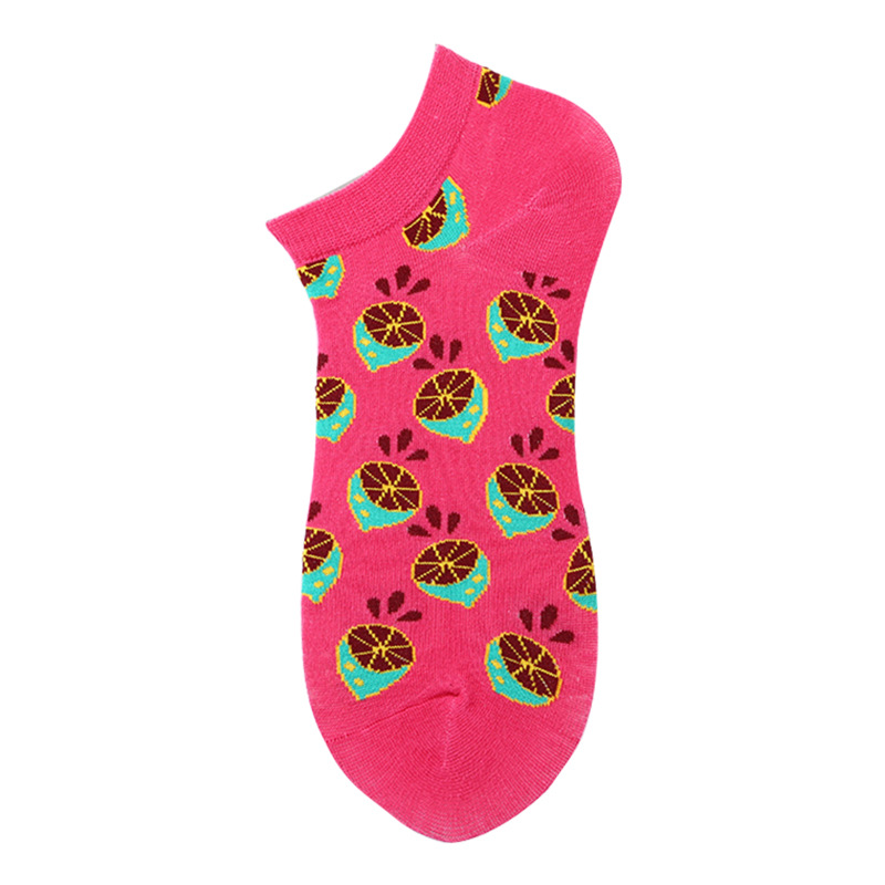 40 Style Colorful Short Socks Men Cotton Novelty Oil Painting Animals Food Avocado Casual Funny Ankle Sox: Champagne