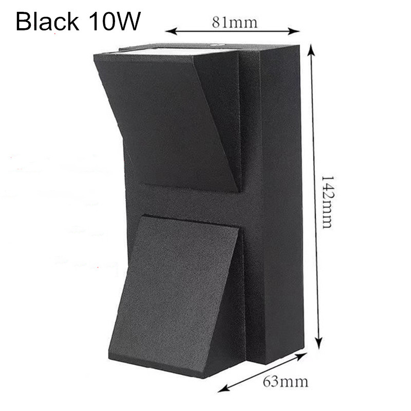 Aluminium Wandlamp Waterdichte Outdoor Led Wandlamp IP65 Tuin Verlichting Lamp Voor Blaker Balkon Decoratie AC110V 220V: Licht Groen / WHITE