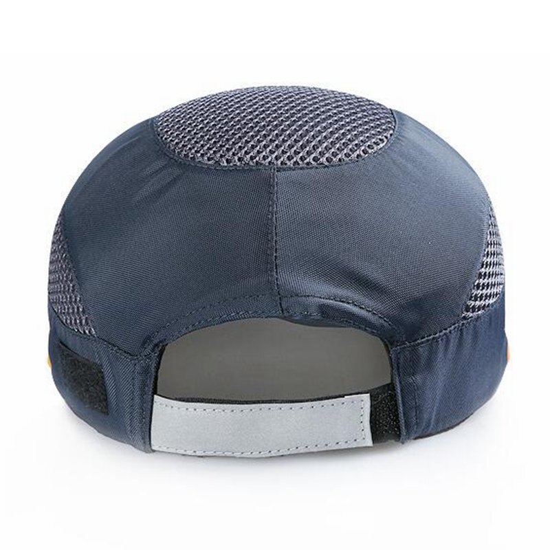 Anti Collision Safety Caps Workshop Dustproof Head Safety Protection Orange Edge Navy Blue Lightweight Breathable Protective Cap