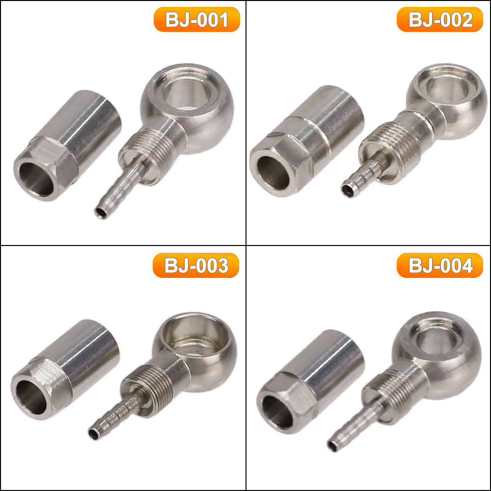 HEPPE Fahrrad hydraulische Bremse Banjo passend zu Edelstahl Schlauch passend zu Olive Verbinder für BH90 SLX/XT/XTR MT4/5/6/7/8 Bremse