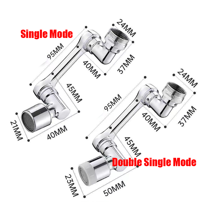 Draaibare Multifunctionele Uitbreiding Kraan Beluchter Aanrecht Kraan Extender Adapter Badkamer Kraan Swivel Robotarm Sink Fit
