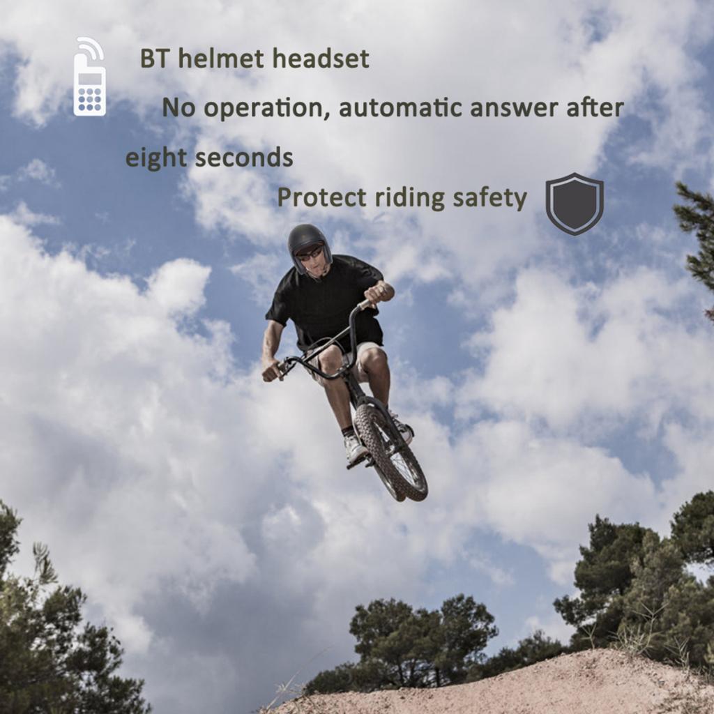 Motor trådlöst bluetooth headset, motorcykelhjälm hörlurar hörlurar högtalare, handsfree