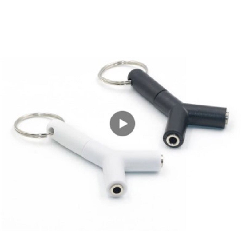 3.5mm Y One-two Splitter Audio Headset Microphone Adapter Adapter Converter Can Provide Double Use Allows To Connect Headphones