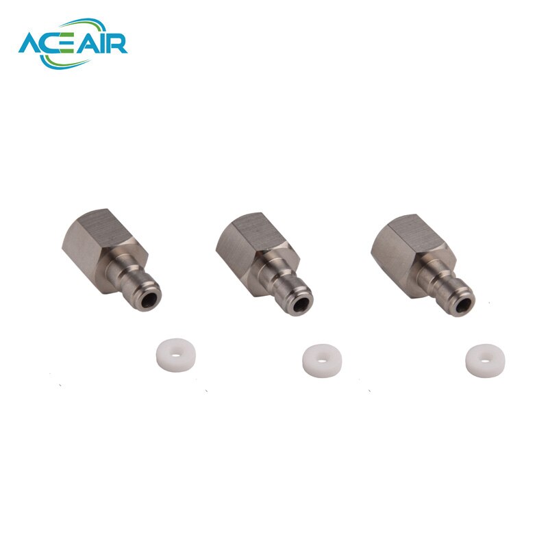 Hogedruk snelkoppelingen vrouwelijke plug roestvrij staal 4500 psi  m10 1/8 npt 1/8 bspp 2 stuks/lot
