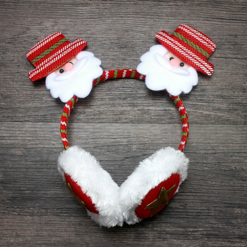 Adult Kids Christmas Xmas Novelty Headband Hat Costume Hair Clip Reindeer Santa Claus Headbands