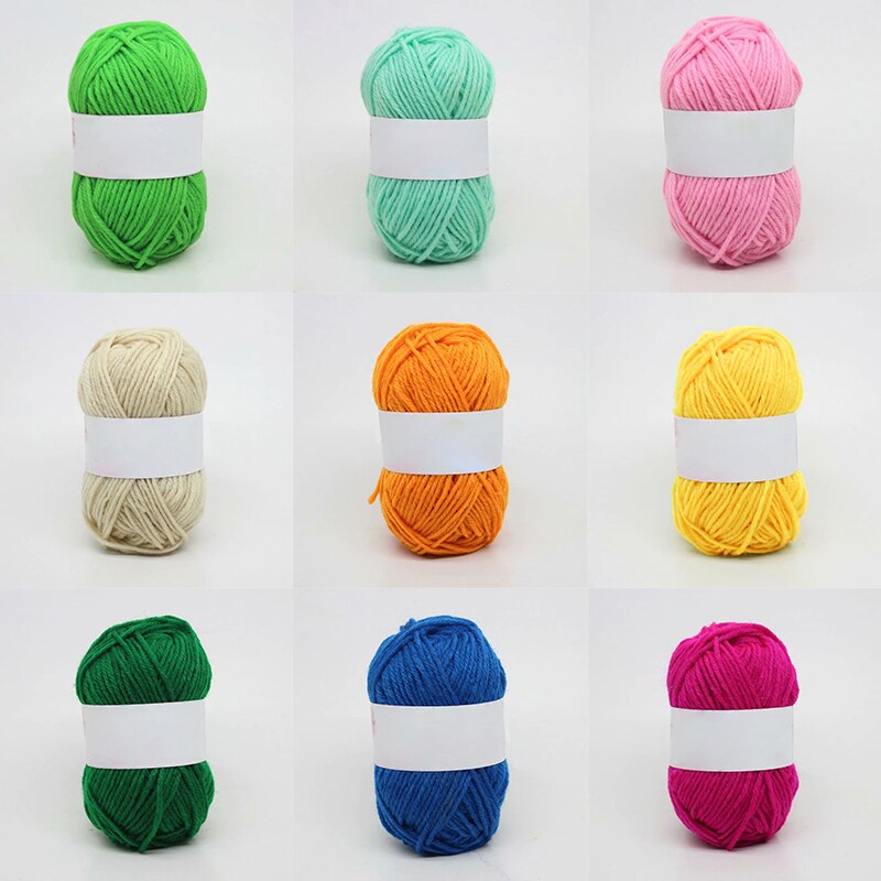 Warm DIY Milk Cotton Blend Yarn Baby Wool Yarn for Knitting Children Hand Knitted Yarn Blanket Crochet Yarn