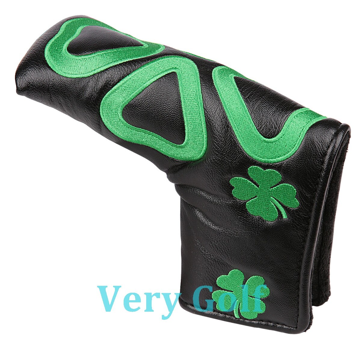 1Pc Vier Clover Putter Cover Golf Blade Putter Head Cover Met Magnetische Sluiting Zwart Of Wit