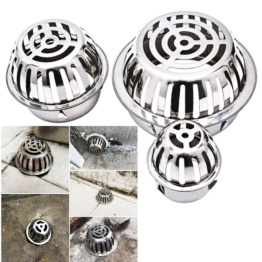 Sink Drain Afvoerputje Blad Grille Gutter Zeef Bescherming Blad Val Gutter Rvs Filter Stopt Blad Drains Douche