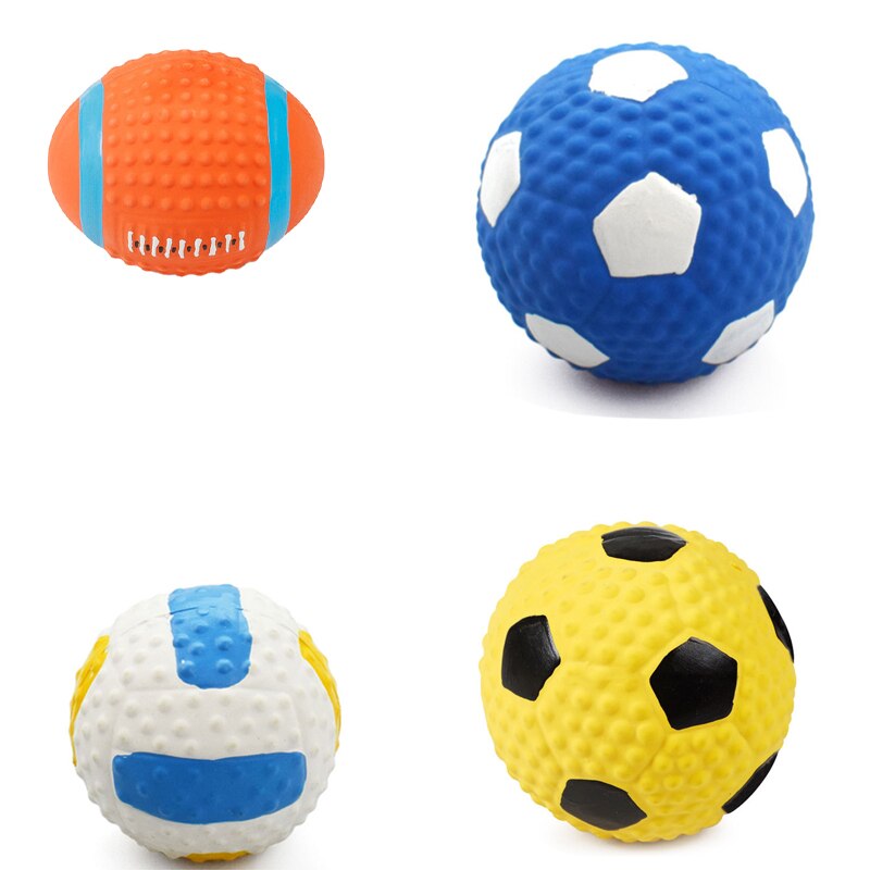 PU Slow Bounce Flat Rugby Foam Sponge Solid Ball, Soccer Ball, Volleyball, Dog Teeth Grinding Toy Ball
