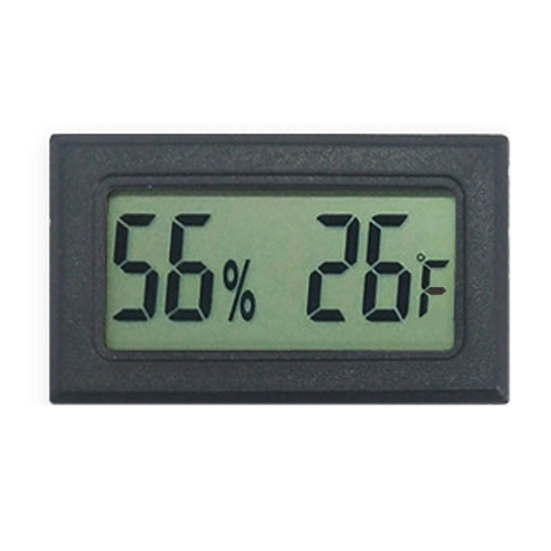 Mini digital lcd indendørs praktisk temperatursensor fugtighedsmåler termometer hygrometer bærbar måler 1pc: E