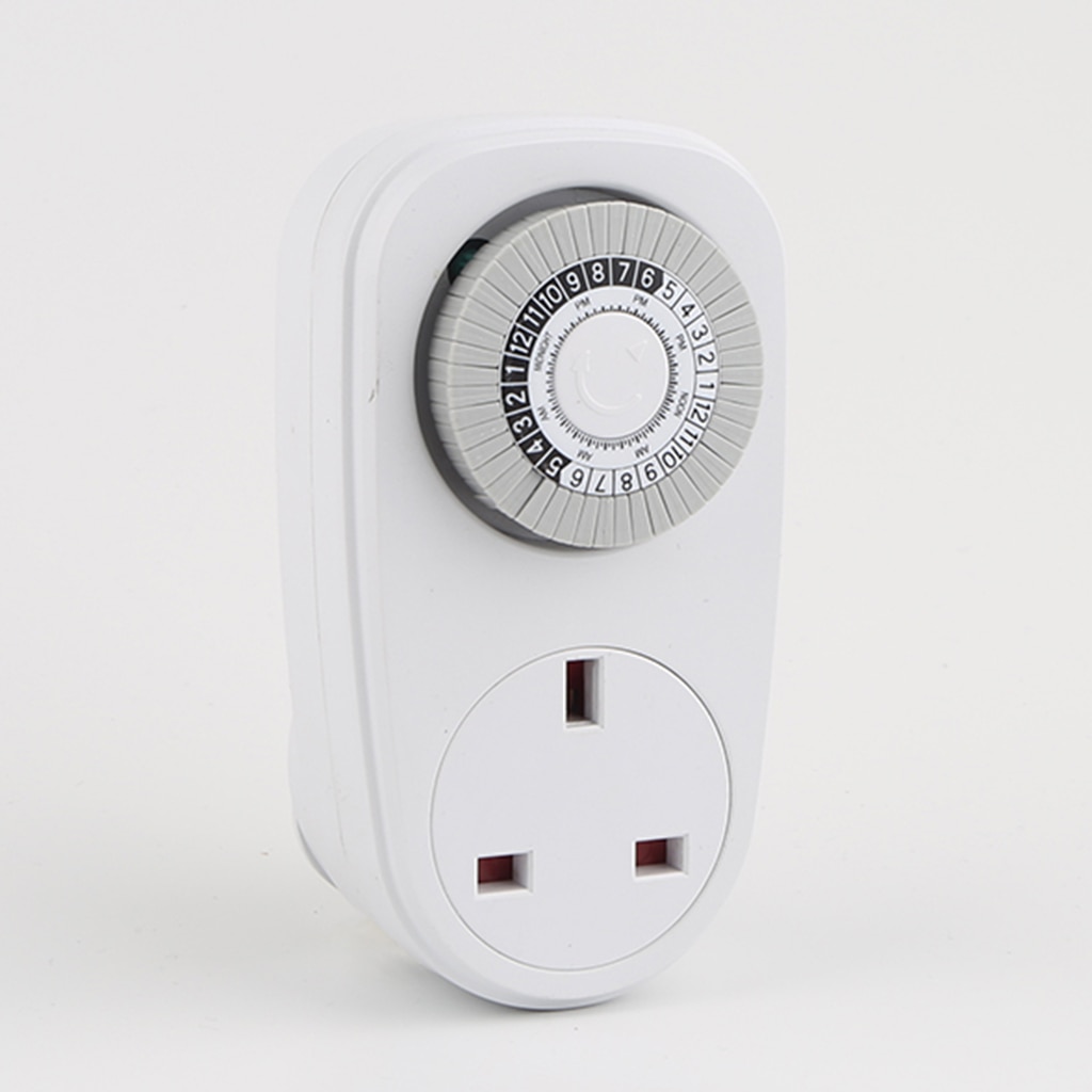 Home Interval Clock/Mechanical Timer/UK Wall Plug Socket/24H Control Switch/Wall Plate/Socket Panel/7 Days Weekly