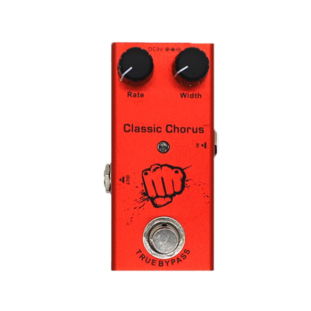 Pedale effetto chitarra elettrica portatile Overdrive fase di distorsione Chorus analogico ritardo digitale accessori per chitarra True Bypass