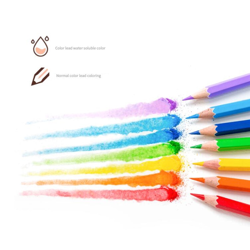 Brutfuner-lápices de colores de madera, Set de 48/72/120/150/180 lápices de acuarela para la escuela, suministros de arte