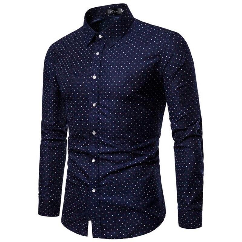 Sommer mænds business casual langærmet skjorte slim skjorte stor størrelse mænds skjorte