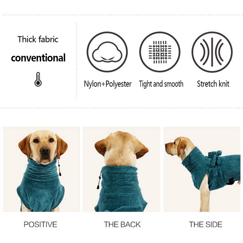 Hundekåpe kjæledyr hund badehåndkle for små mellomstore hunder mikrofiber superabsorberende kjæledyr tørkehåndkle