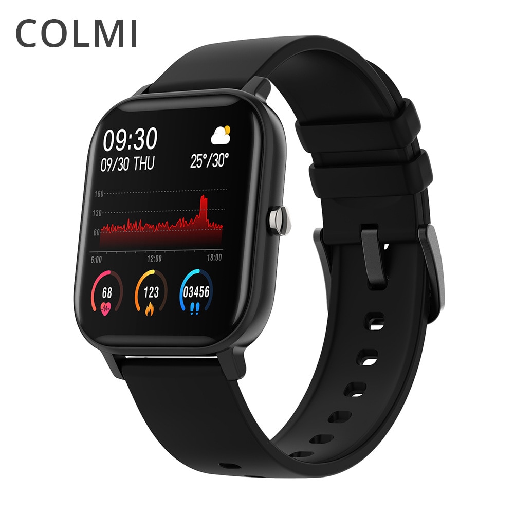 COLMI P8 1.4 inch Smart Watch Men Full Touch Fitness Tracker Blood Pressure Smart Clock Women GTS Smartwatch fitness