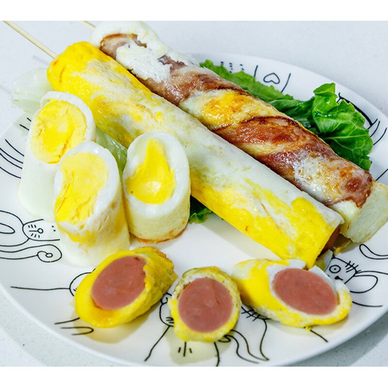 Küche Ei Herde Omelett Meister Elektrische Automatische steigend doppel Ei Rolle Hersteller Kochen Werkzeug Wurst Maschine