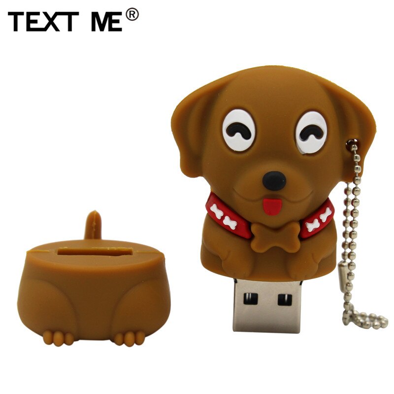 TEXT ME 64GB cartoon Mini Dog usb flash drive usb 2.0 4GB 8GB 16GB 32GB pendrive U disk