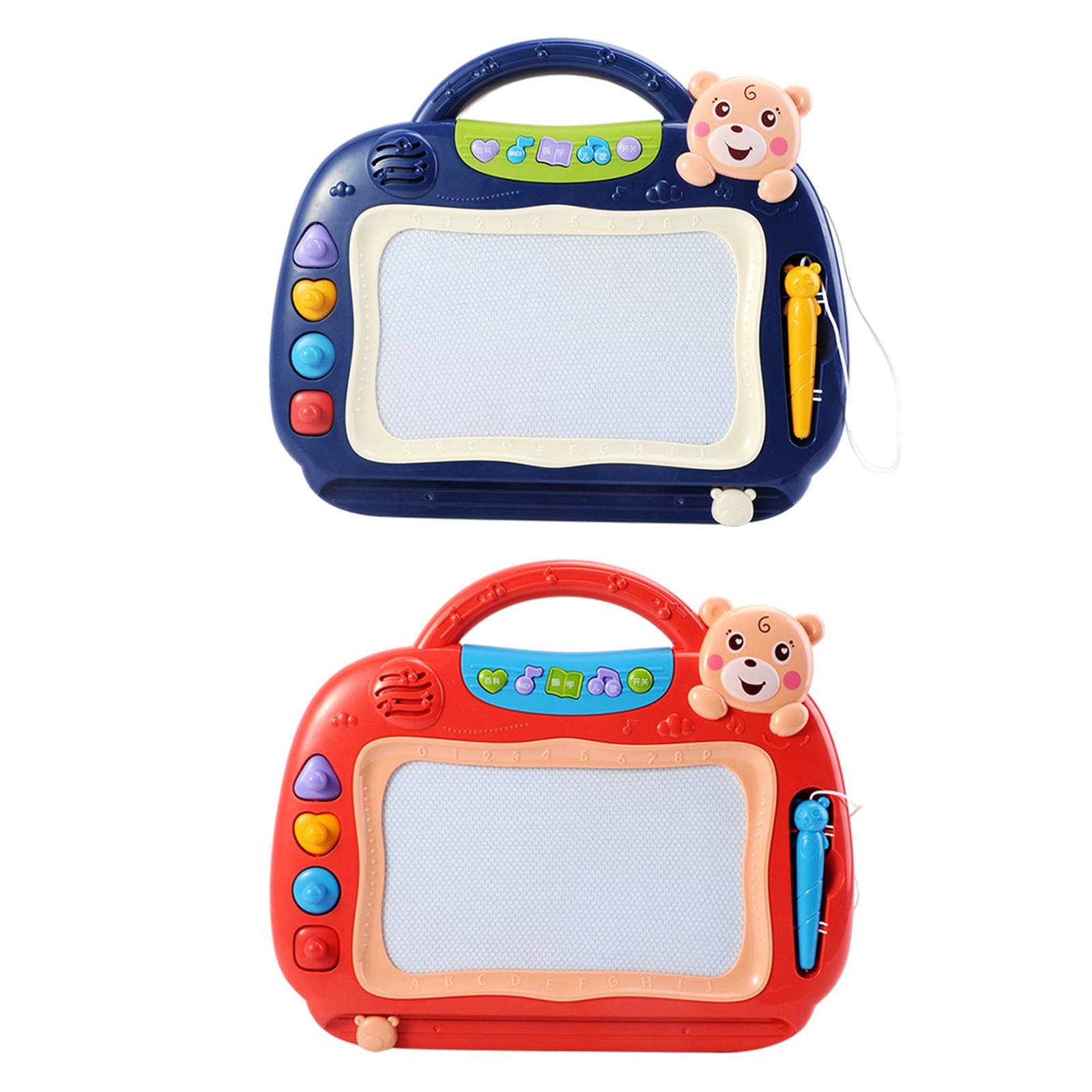Magnetic Drawing Board with 4 Stamps and Magnet Pen for Boys Girls