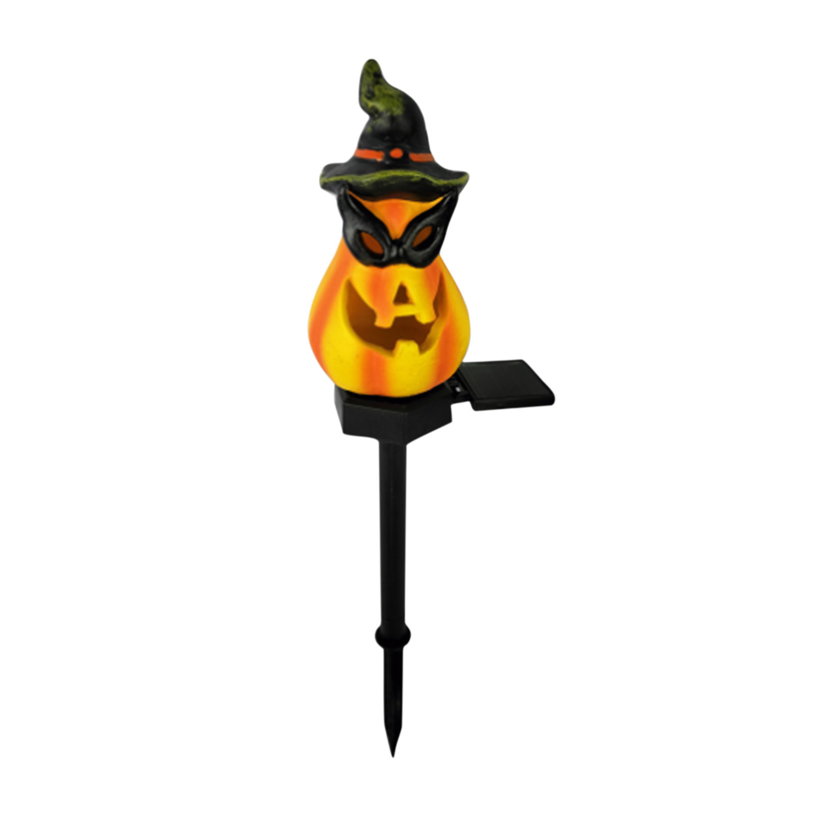 Halloween Solar Powered Pumpkins Outdoor Lights Atmosphere Layout Waterproof Courtyard Garden Scenery Decorative: WHITE