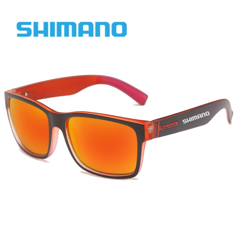 neue Shimano Sonnenbrille Frauen Männer Polarisierte Uv Schutz Vintage Radfahren Wandern für Angeln Gläser: 09