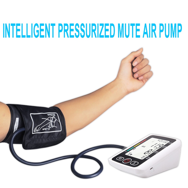 Monitor Hartslagmeter Draagbare Tonometer Bpenglish Voice Manchet Pols Bloeddrukmeter Bloeddruk Presure Meter