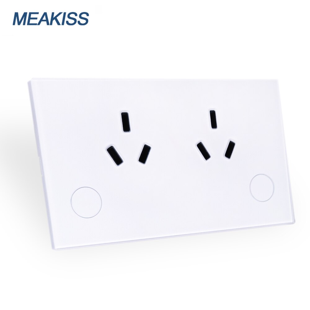 Australia smart wifi socket plug touch sensor button tuya 10A home socket control wall electrician APP Google Alexa voice