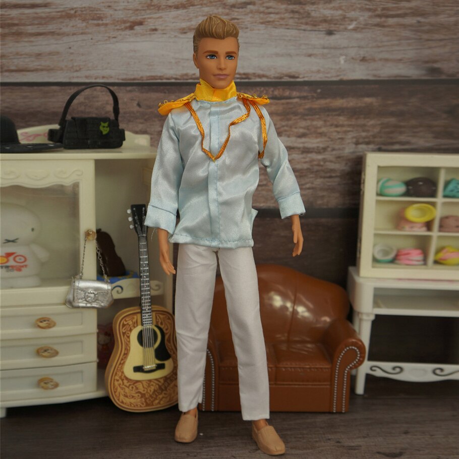 Ken Doll-ropa vaquera, chaqueta vaquera, abrigo, pantalones, Sudadera con capucha, muñeca, novio, ropa Ken, uso diario, traje informal, accesorios para muñecas de 30cm: Rosa