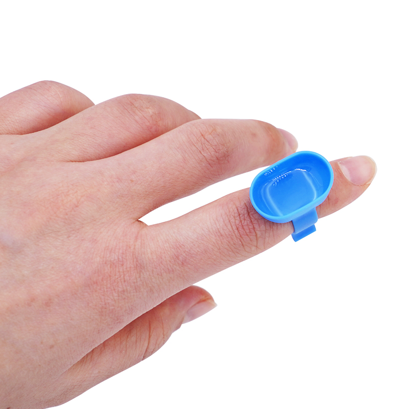 10 Uds. Anillo para mezclar Dental, tazón, taza, soporte de silicona de plástico, plato Dappen de Color aleatorio, anillos para pasta de profilaxis, herramienta práctica