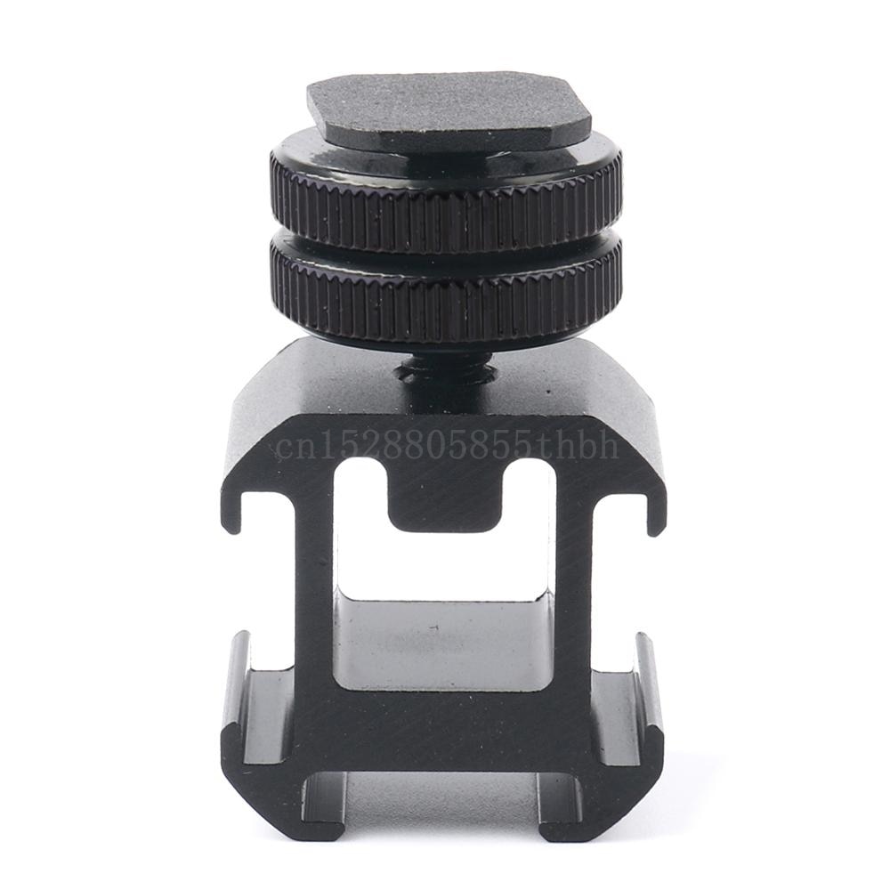 3 Shoe Mount Adapter Dual Screws Stand Holder for DSLR Camera Flash Light