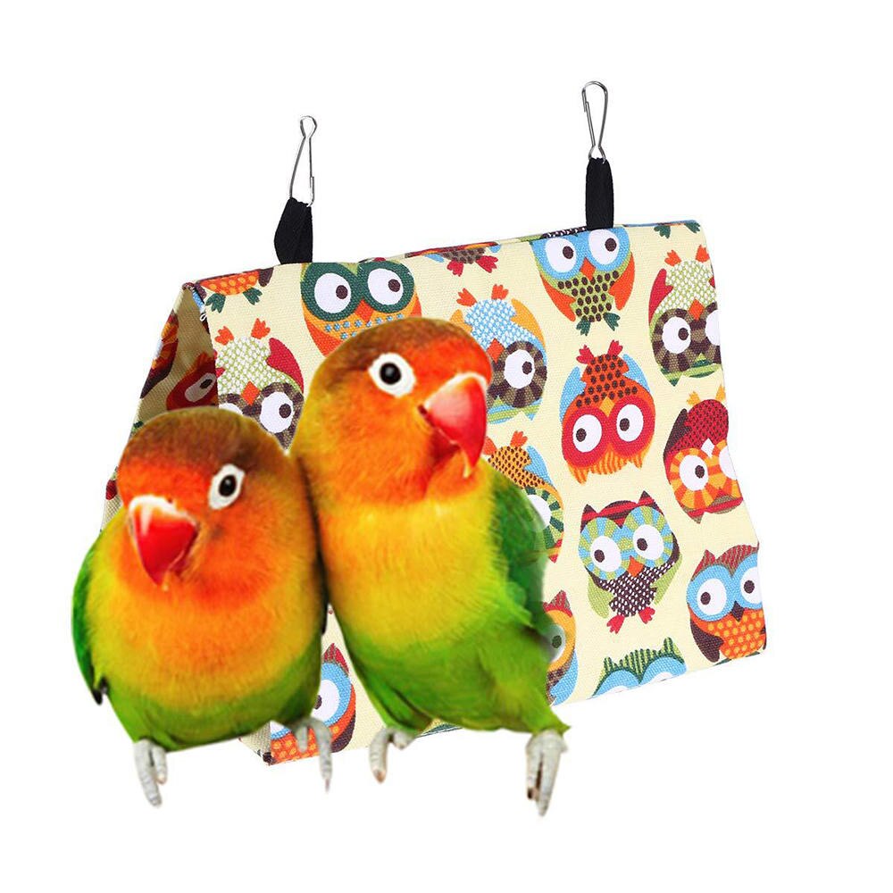 Huisdier Vogels Hangmat Opknoping Bed Canvas Papegaai Spel Slaap Hut Nest Tent Driehoekige Canvas Vogel Hangmat Papegaai Baars Tent
