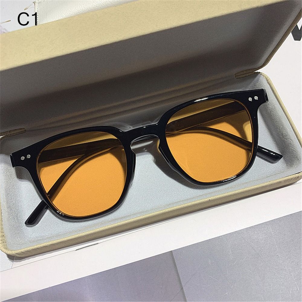 Gafas de sol Vintage para hombre y mujer, lentes de playa con gradiente de océano transparente, Retro, accesorio de verano: Verde