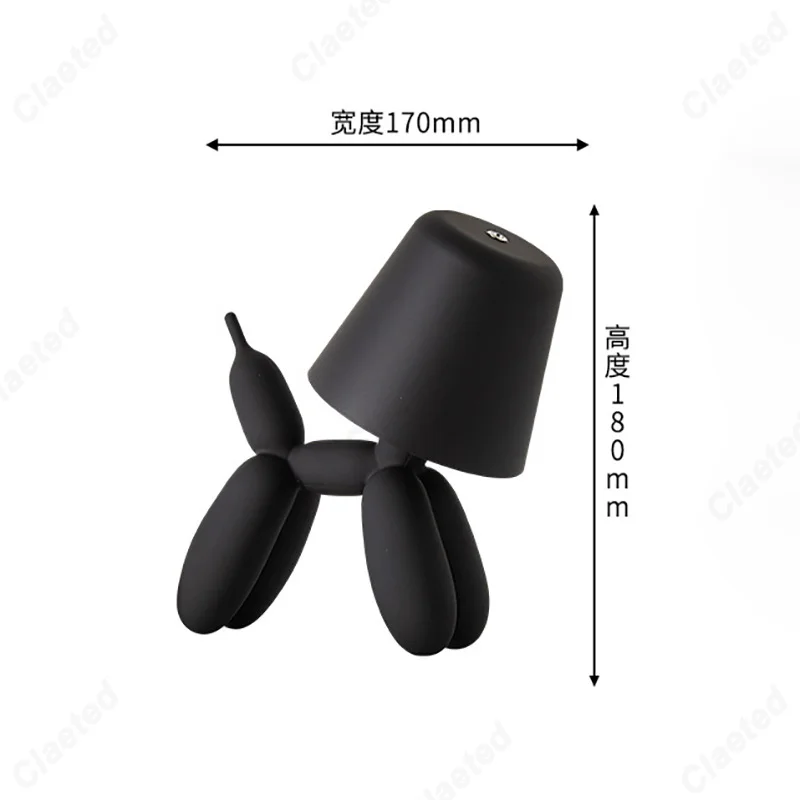 Creatieve LED Omgevingslicht USB Opladen Thuis Studie Slaapkamer Bedlampje Decoratie Verlichtingsarmatuur: Black