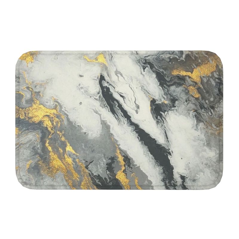 Tappetino per porta in marmo nero fumé, antiscivolo, con texture astratta, bagno, cucina, garage, 40 x 60 cm, ingresso soggiorno: 50 cm x 180 cm / violet