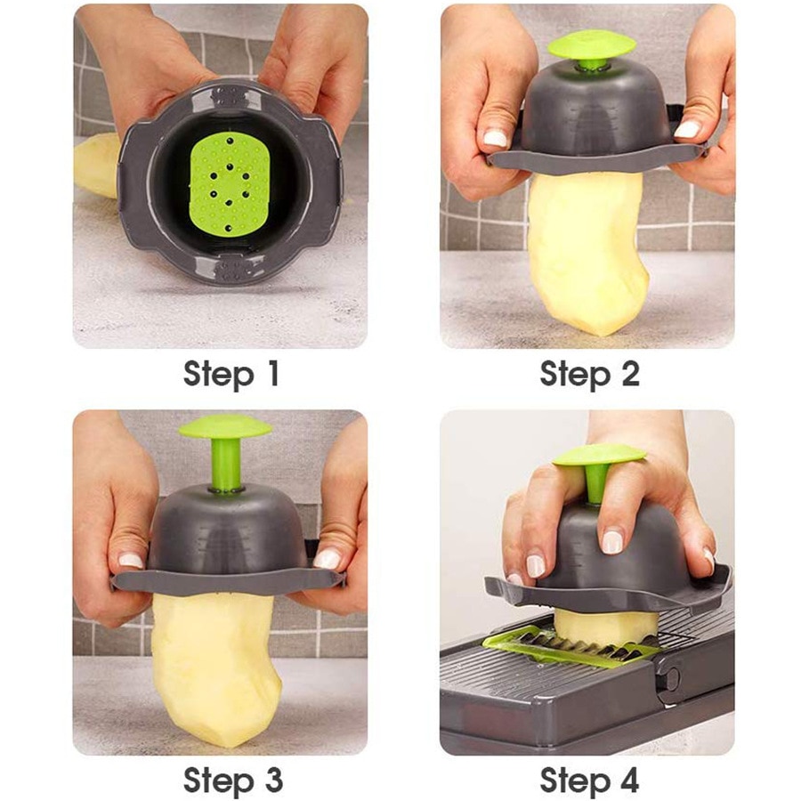 Household Manual ALL IN ONE superior nice vegetable Slicer Vegetable Salad Fruit Cutter Slicer Dicer Chopper