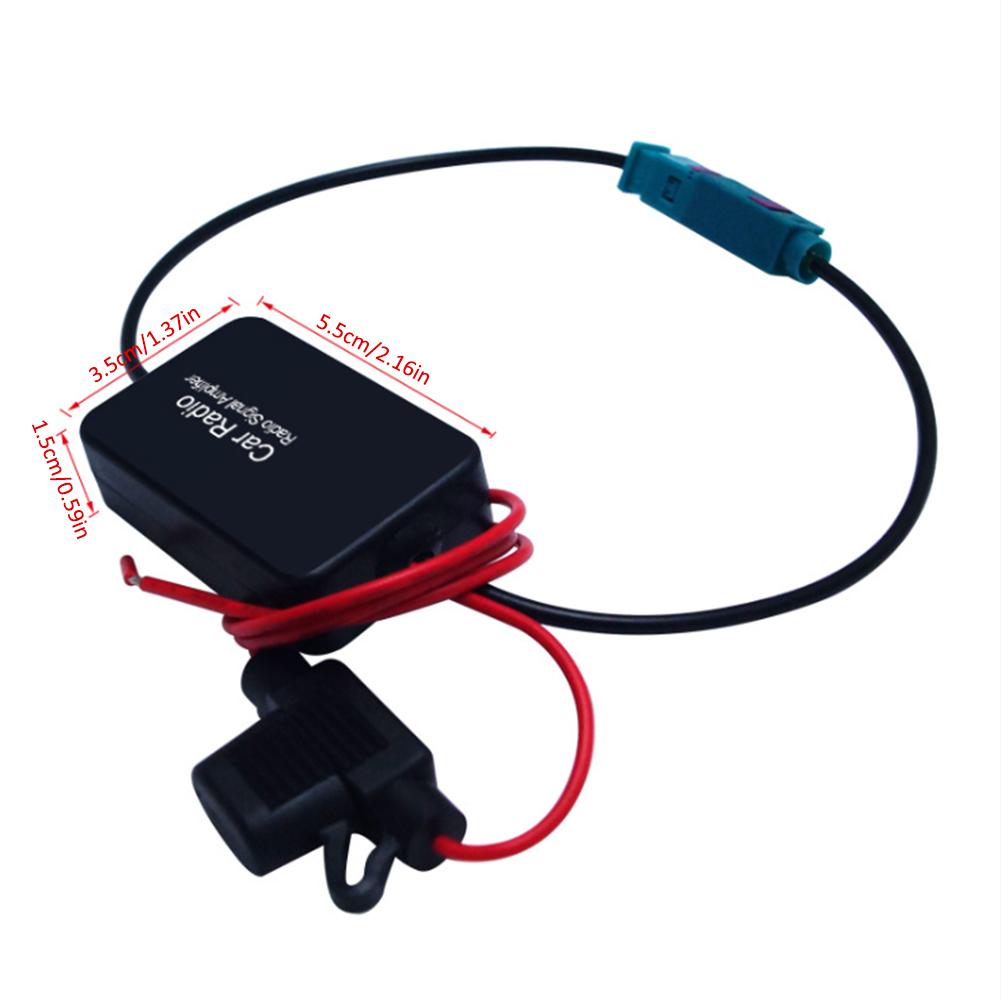 FM Signal Amplifier Car Radio Booster Car Radio Signal Amplifier With FAKRA II Interface Improves Reception Reduce Noise