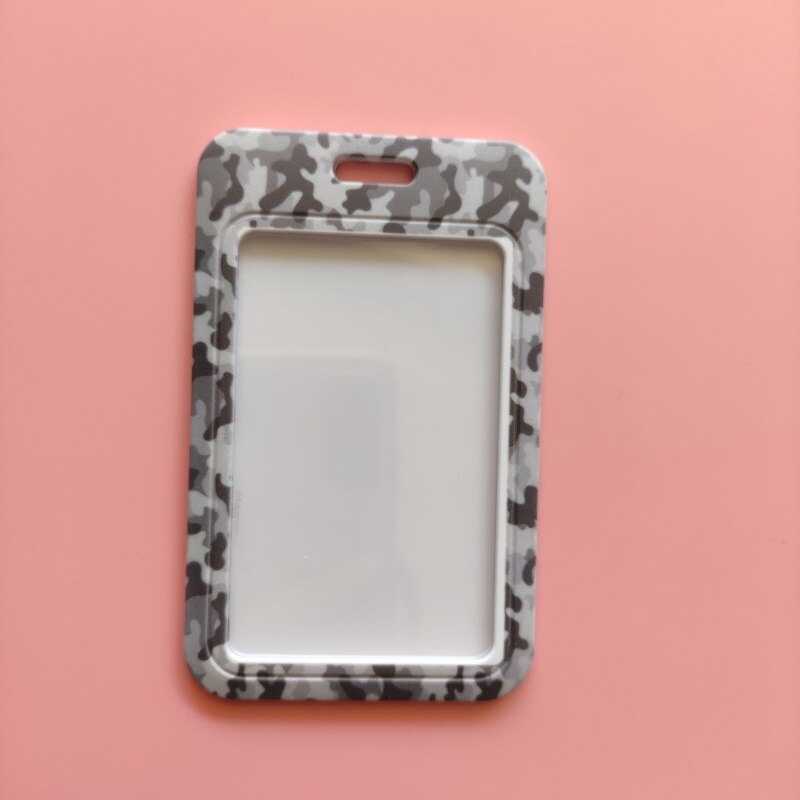 Camouflage Name Card Student Campus Card Hanging Neck Bag Card Holder Lanyard ID Card Case