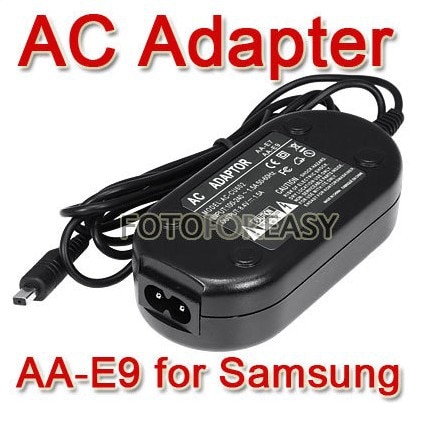 FOTGA AA-E9 Adaptateur secteur Pour Samsung AA-E7 AA-E8 AA-E6A VP-DX200 (i) VP-DX2050 VPDC175WB