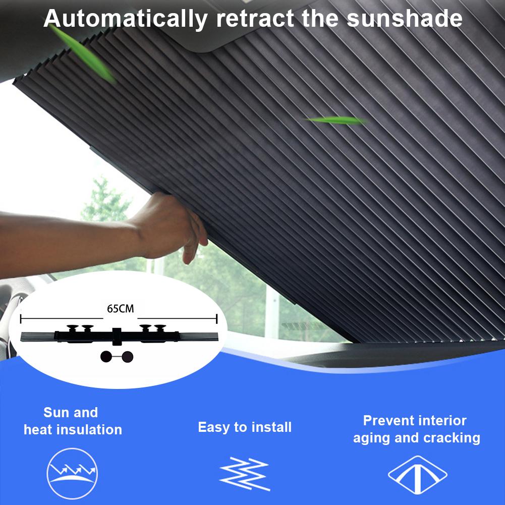 Auto Parasol Auto Voorruit Zonnescherm Opvouwbare Zonneklep Voor Voorruit Schaduw Blok Interieur Uv-Beschermende Gordijnen