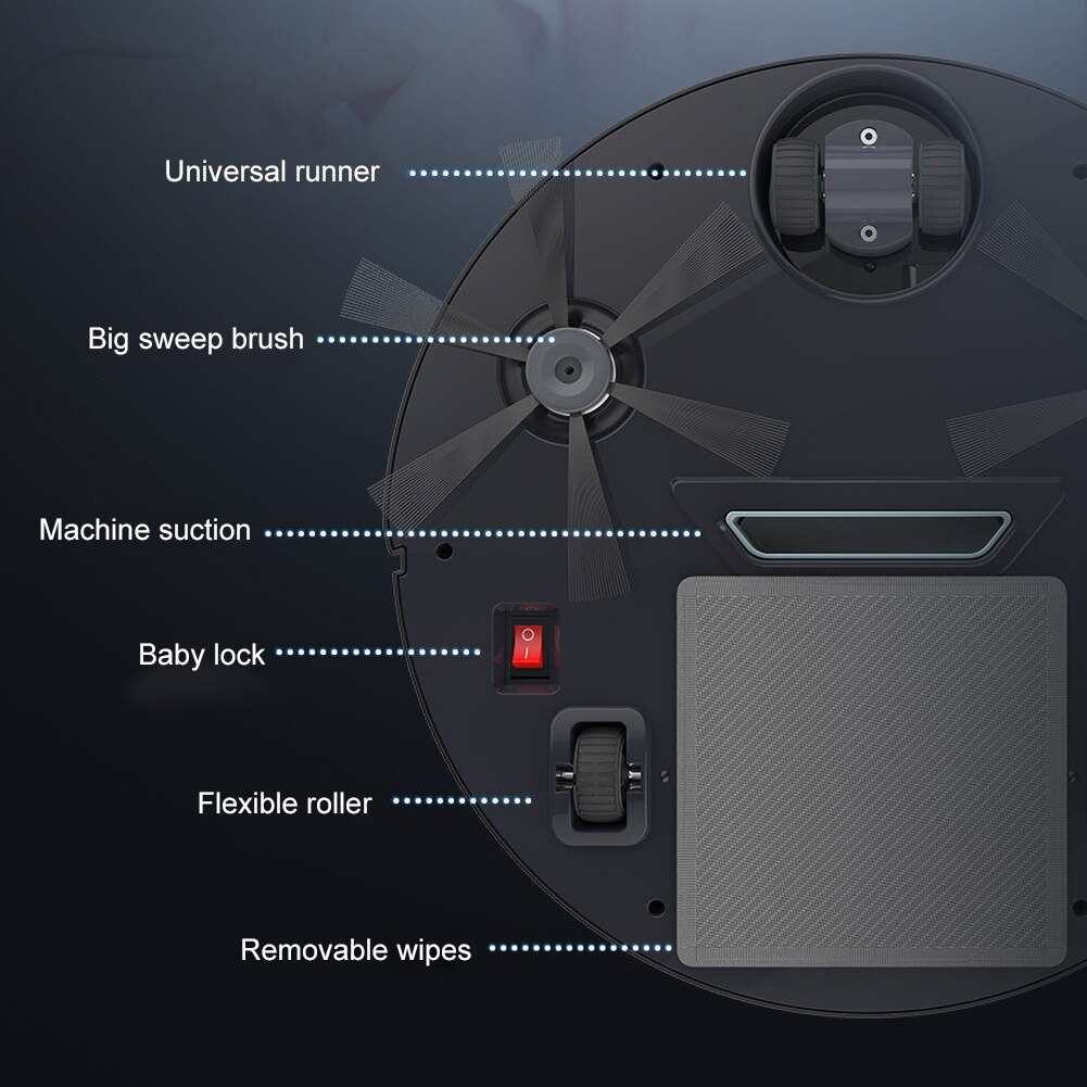 3in1 Rechargeable AutomaticMute Smart Sweeper Cleaner Suction Dust Remover Smart sweeper vacuum cleaner automatic vacuum cleaner