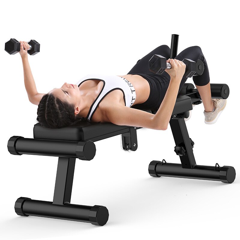 Multifunctional Home Bench Press Weightlifting Stool Supine Board Folding Abdominal Muscle Board Chair Weight Bench