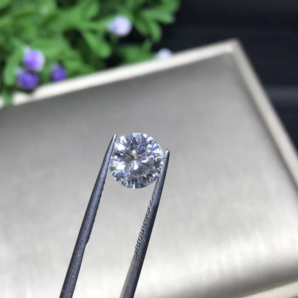 1 stücke 5mm 0.5ct GH farbe verlieren Moissanite runden brillant schneiden Moissanite Prüfung positiv Labor gewachsen Diamant verlieren Edelsteine steine